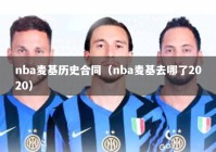 nba麦基历史合同（nba麦基去哪了2020）
