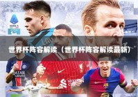 世界杯阵容解读（世界杯阵容解读最新）