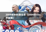 2004年NBA来北京（2004年nba中国赛）