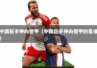 中国巨手伸向德甲（中国巨手伸向德甲的是谁）